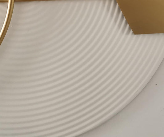 3D Round Metal Wall Art, Handmade Art Metal Round Nature Decorative Wall Sculpture for Living Room Bedroom Dining Room, 47.2" x 19.7"