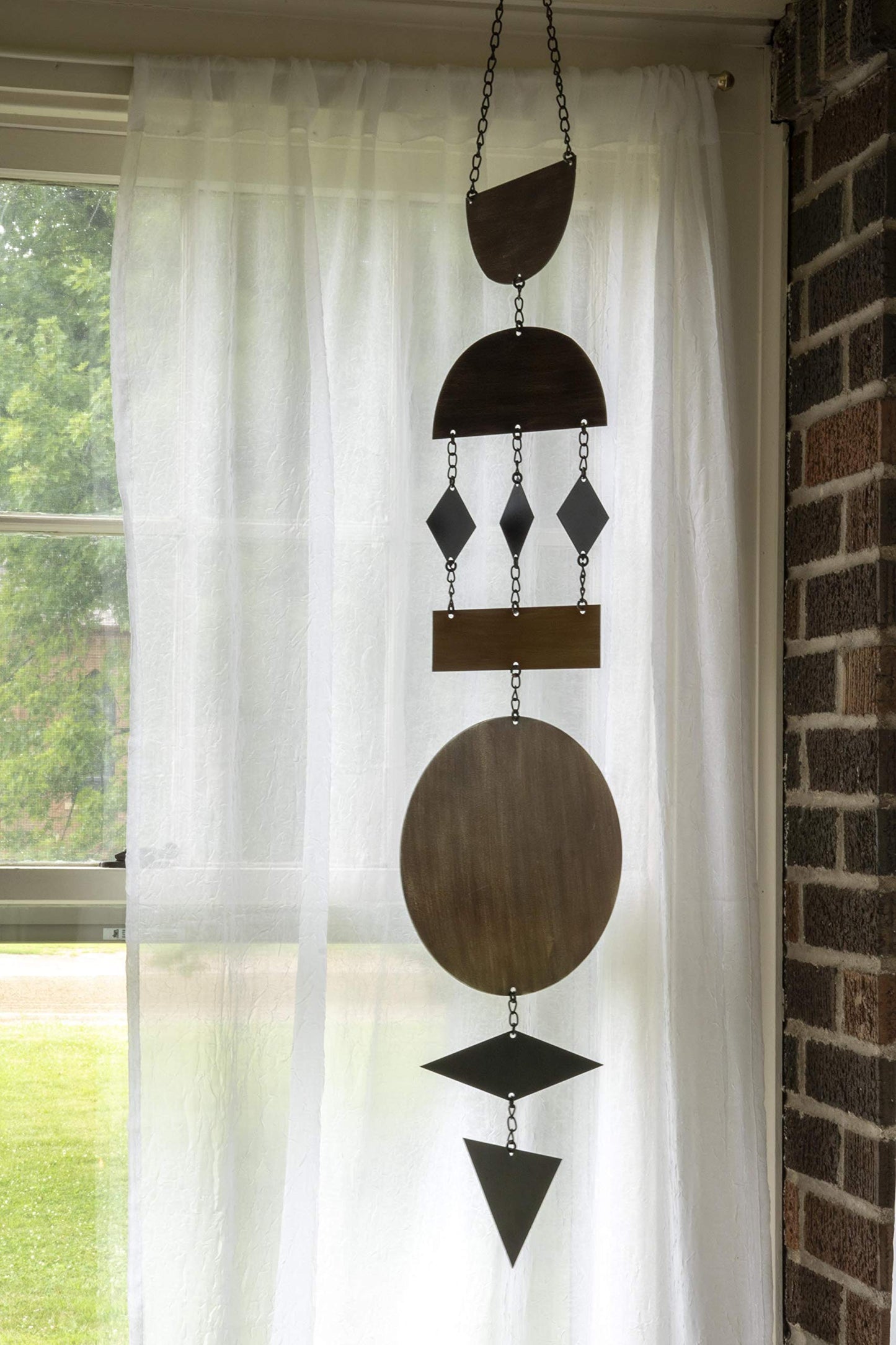 Foreside Home & Garden Geometric Metal Hanging Wall Décor